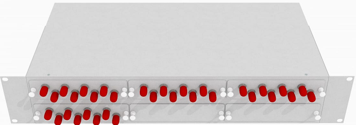 Кросс оптический стоечный  TopLAN КРС-Top-2U-32ST/U-OS2-GY 649042