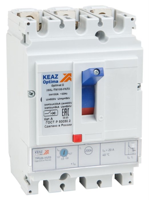 Автоматический выключатель в литом корпусе КЭАЗ 291415 1140021