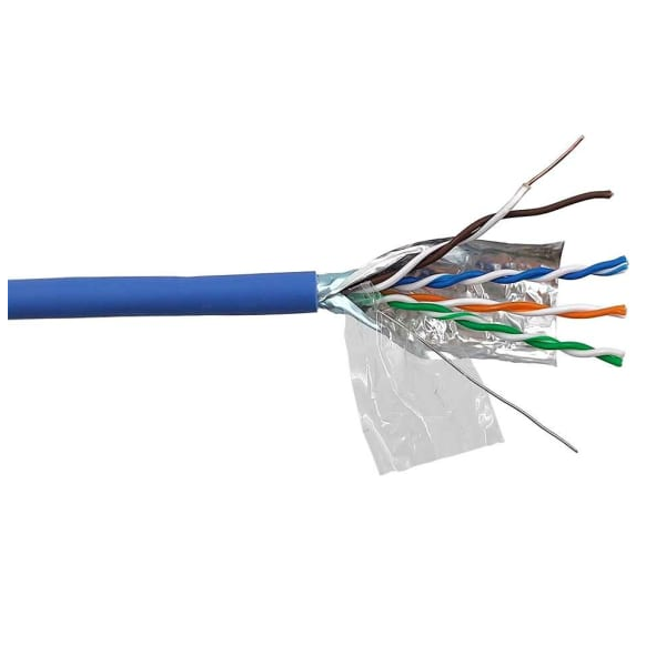 Кабель витая пара F/UTP 5e кат. 4 пары Lanmaster LAN-5EFTP-LSZH-BL 1088491