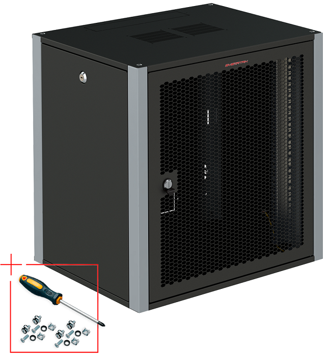 Шкаф настенный 19", 6U SYSMATRIX WP 6606.930 847552