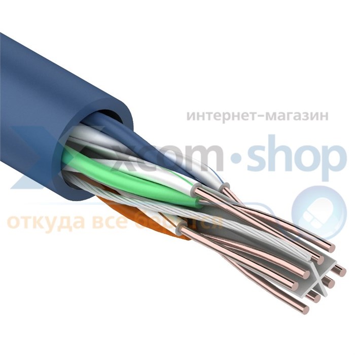 Кабель витая пара U/UTP 6 кат. 4 пары Rexant 01-0047 572776