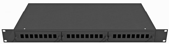 Коммутационная панель  TopLAN PPS-Top-24DLC-SM-BK 763362