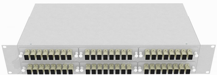 Кросс оптический стоечный  TopLAN КРС-Top-2U-48SC/U-OM2-GY 649073