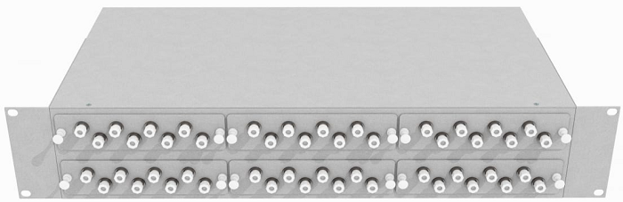 Кросс оптический стоечный  TopLAN КРС-Top-2U-48FC/U-OM2-GY 649064