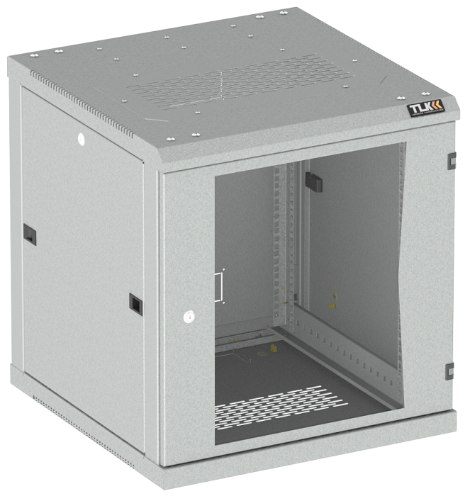 Шкаф настенный 19", 12U TLK TWC-126045-R-G-GY 791704