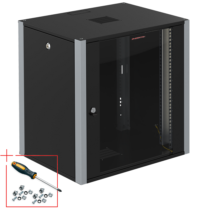 Шкаф настенный 19", 12U SYSMATRIX WP 6412.910 810465