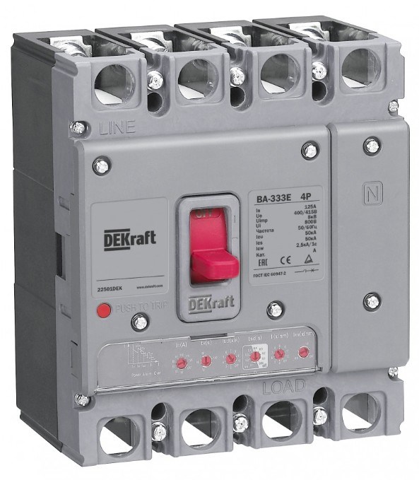 Автоматический выключатель в литом корпусе  DEKraft 22494DEK 1148676