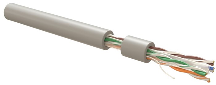 Кабель витая пара U/UTP 6a кат. 4 пары  UUTP4R-C6A-S23-IN-LSZH-GY-305 1079217
