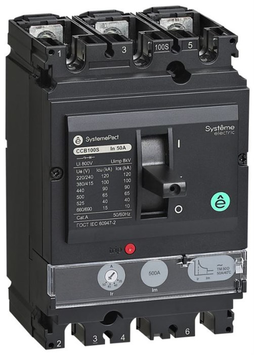 Автоматический выключатель в литом корпусе  Systeme Electric SPC100F025L3DF 1149488