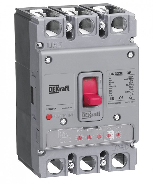 Автоматический выключатель в литом корпусе  DEKraft 22493DEK 1148675