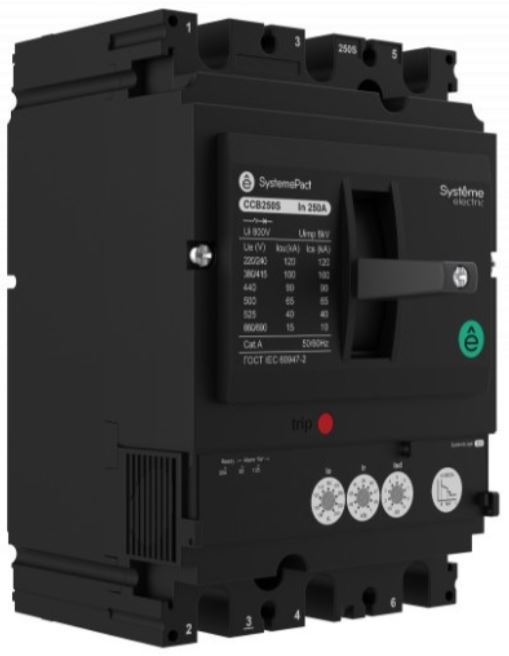 Автоматический выключатель в литом корпусе  Systeme Electric SPC100N016L3DF 1149498