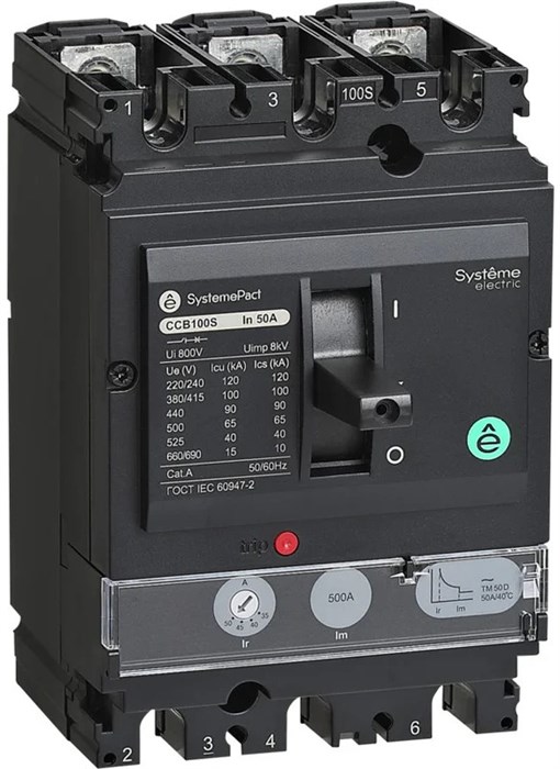 Автоматический выключатель в литом корпусе  Systeme Electric SPC100S040L3DF 1149621