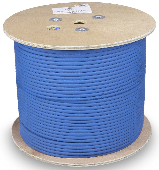 Кабель витая пара S/FTP 8 кат. 4 пары Cabeus SSTP-4P-Cat.8-SOLID-IN-LSZH-BL 865646