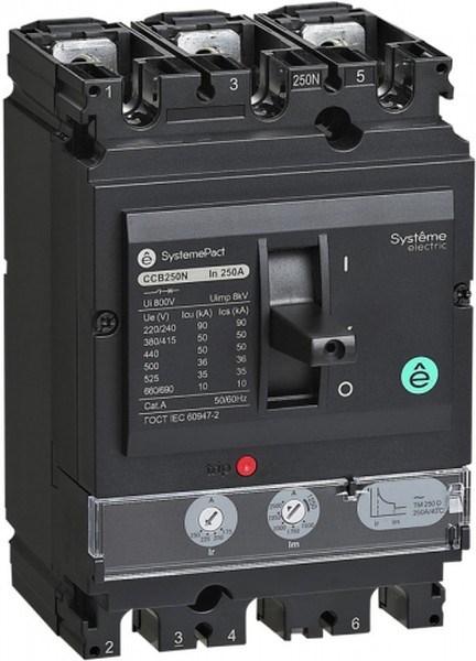 Автоматический выключатель в литом корпусе  Systeme Electric SPC250F200L3DF 1149631