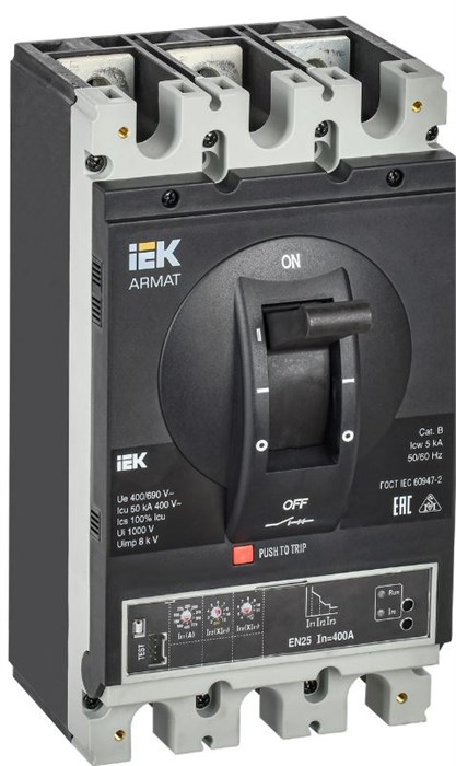 Автоматический выключатель в литом корпусе IEK AR-MCCB-3H-050-0400A-ELSC 1148144