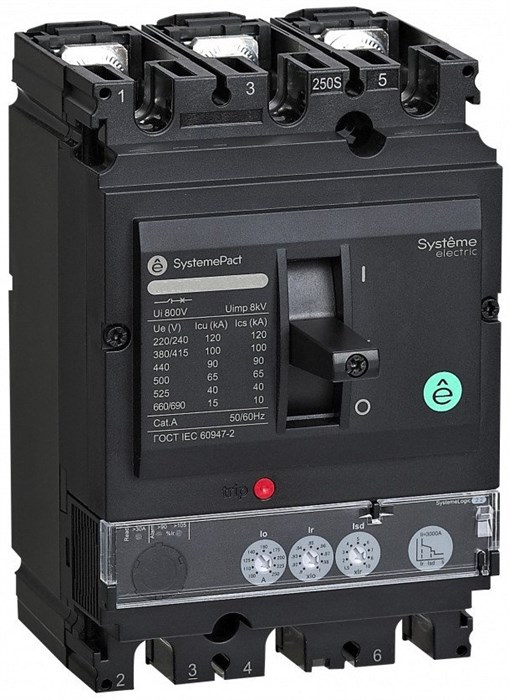 Автоматический выключатель в литом корпусе  Systeme Electric SPC250N200L3DF 1149636