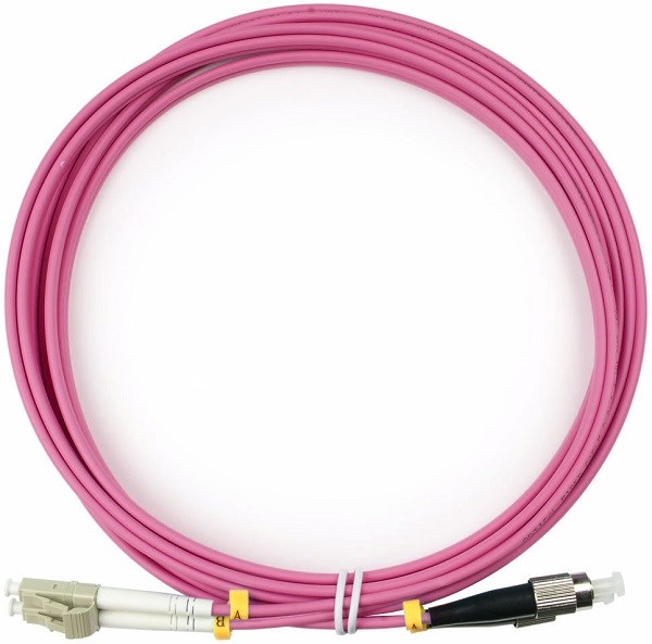 Патч-корд волоконно-оптический Cabeus FOP-50-OM4-LC-FC-3m 728623