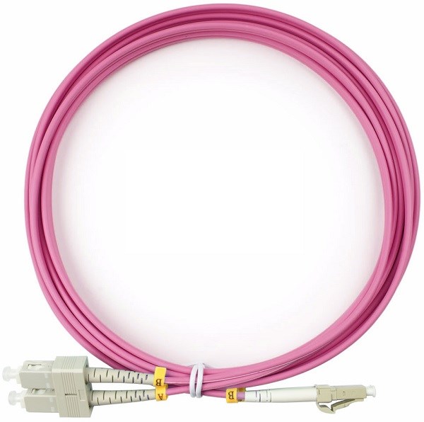 Патч-корд волоконно-оптический Cabeus FOP-50-OM4-LC-SC-3m 728648