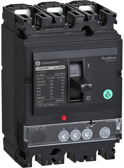 Автоматический выключатель в литом корпусе  Systeme Electric SPC160N16022L3DF 1149627