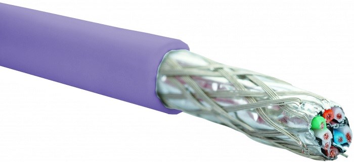 Кабель витая пара S/FTP 6a кат. 4 пары Eurolan 19C-SA-05VL-R500 1198921