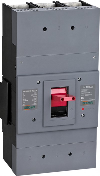 Автоматический выключатель в литом корпусе  DEKraft 22830DEK 1148777