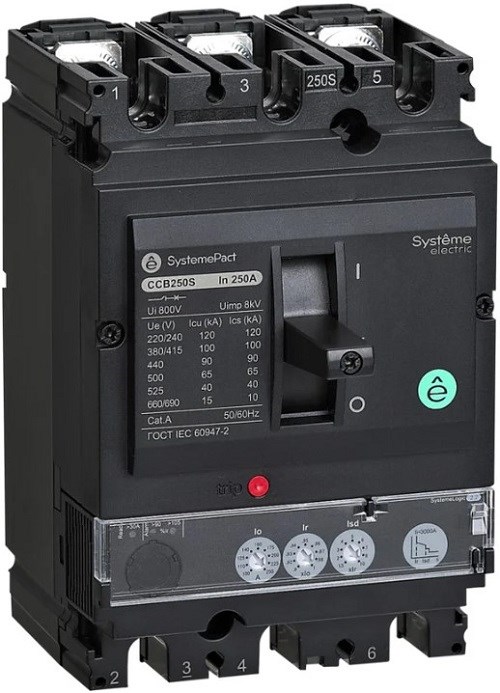 Автоматический выключатель в литом корпусе  Systeme Electric SPC250N25022L3DF 1149638