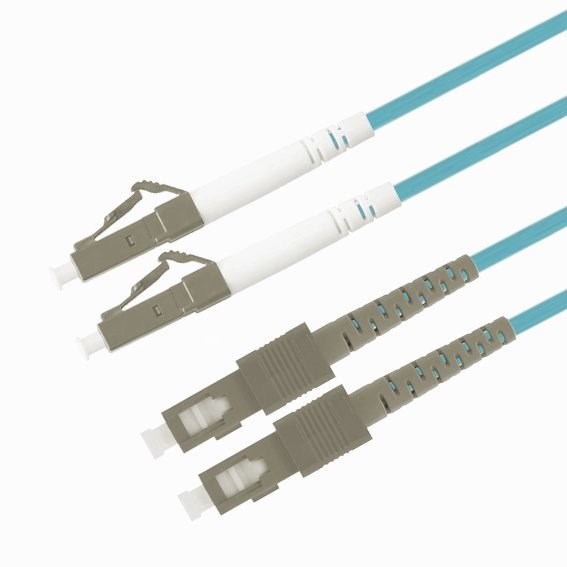 Патч-корд волоконно-оптический TELCORD ШОС-2x3.0-2LC/U-2SC/U-MM503-7м-LSZH-AQ 804284