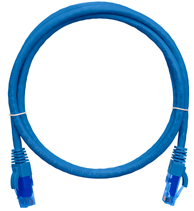 Кабель патч-корд U/UTP 6 кат. 3м NikoMax NMC-PC4UE55B-030-C-BL 853433