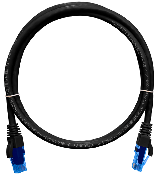 Кабель патч-корд U/UTP 6 кат. 3м NikoMax NMC-PC4UE55B-030-C-BK 853446