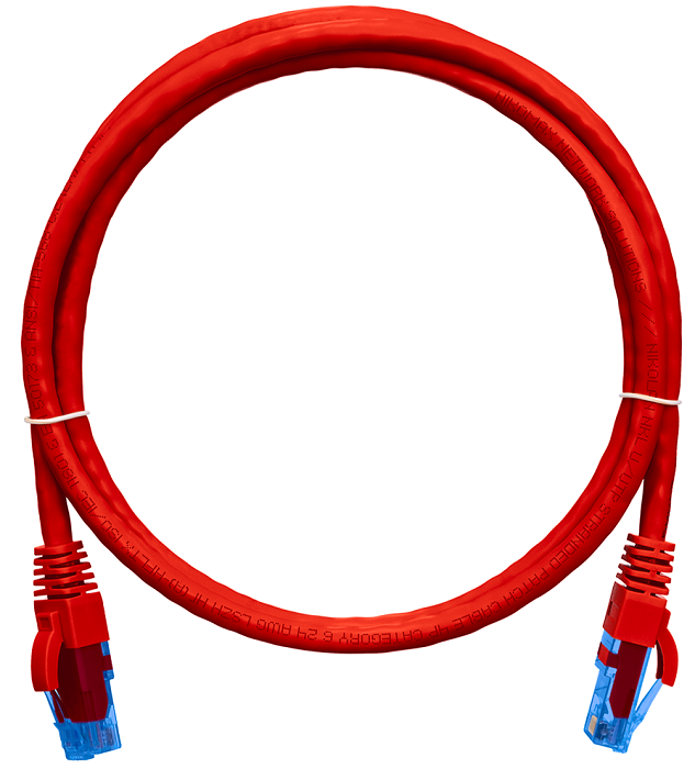 Кабель патч-корд U/UTP 6 кат. 3м NikoMax NMC-PC4UE55B-030-C-RD 853430