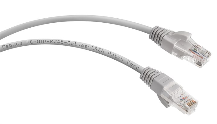 Кабель патч-корд U/UTP 6a кат. 5м Cabeus PC-UTP-RJ45-Cat.6a-5m-LSZH 513355