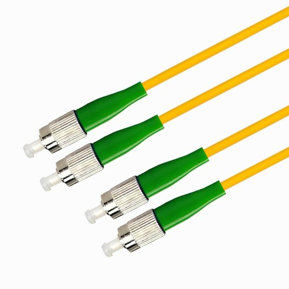 Патч-корд волоконно-оптический TELCORD ШОС-2x3.0-2FC/A-2FC/A-SM-3м-LSZH-YL 803075