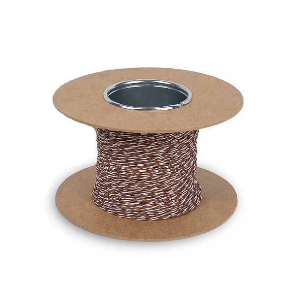 Кабель витая пара U/UTP 5e кат. 1 пара Cabeus UTP-1P-Cat.5e-SOLID-CROSS-100-BR 1037423