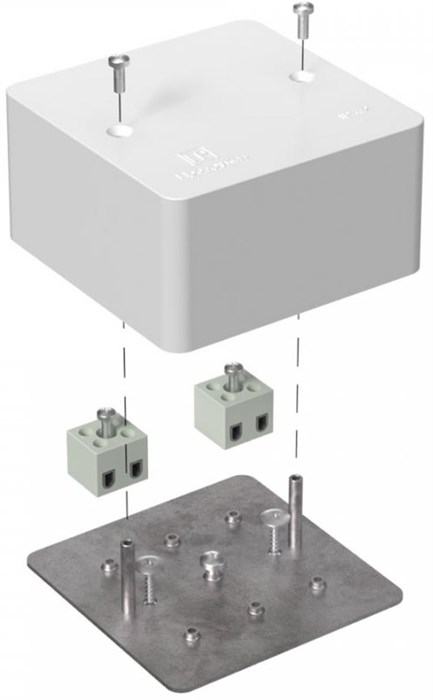 Коробка для кабель-канала Промрукав 40-0460-FR2.5-4 858576