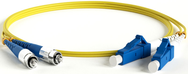 Патч-корд волоконно-оптический Hyperline FC-D2-9-FC/UR-LC/UR-H-1M-LSZH-YL 697125