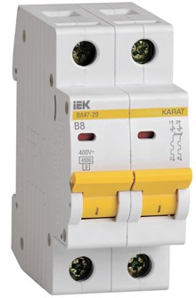 Автоматический выключатель  IEK MVA20-2-008-B 1147852