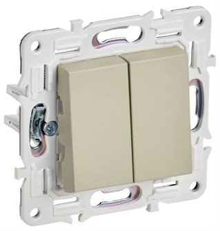 Переключатель двухклавишный  IEK SK-V22-0-10-K10 1157327