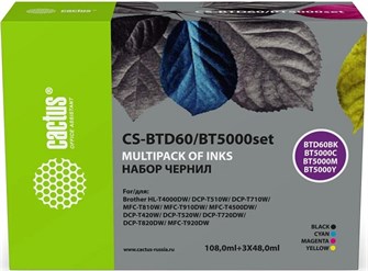 Чернила  Cactus CS-BTD60/BT5000SET 1210714