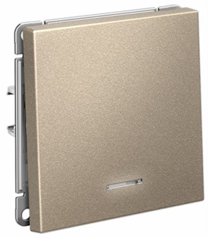 Выключатель одноклавишный с подсветкой  Systeme Electric GAL000513S 1226302