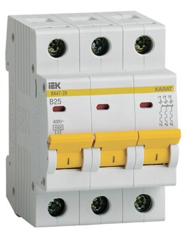 Автоматический выключатель  IEK MVA20-3-025-B 1147729