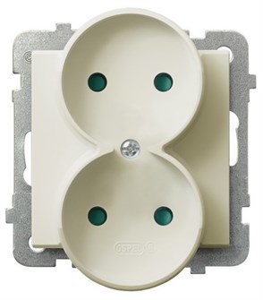 Розетка  Ospel GP-2RRP/m/27 738810