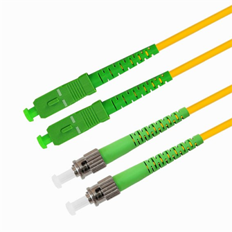 Патч-корд волоконно-оптический TELCORD ШОС-2x3.0-2SC/A-2ST/A-SM-100м-LSZH-YL 804042