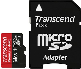 Карта памяти MicroSDXC 64GB Transcend TS64GUSDU1 333514