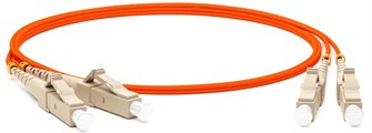 Патч-корд волоконно-оптический Hyperline FC-D2-50-LC/PR-LC/PR-H-5M-LSZH-OR 698194