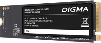 Накопитель SSD M.2 2280 Digma Mega P5 256 ГБ 1158635