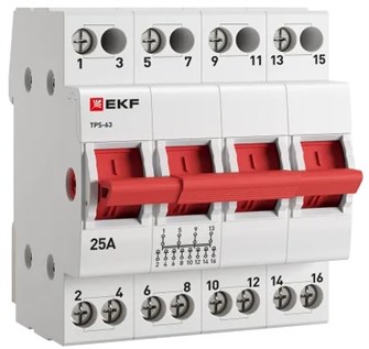 Переключатель трехпозиционный EKF TPS425 1133958