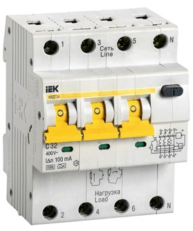 Автомат дифференциальный IEK MAD22-6-032-C-100 1147432
