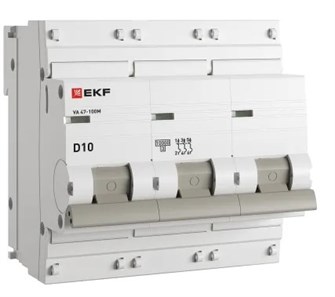 Автоматический выключатель  EKF mcb47100m-3-10D-pro 1129944