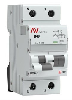 Автомат дифференциальный EKF rcbo6-1pn-40B-30-ac-av 1126273
