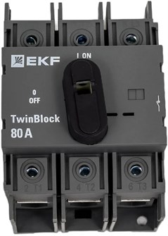 Рубильник  EKF tb-80-3p-f 1133504